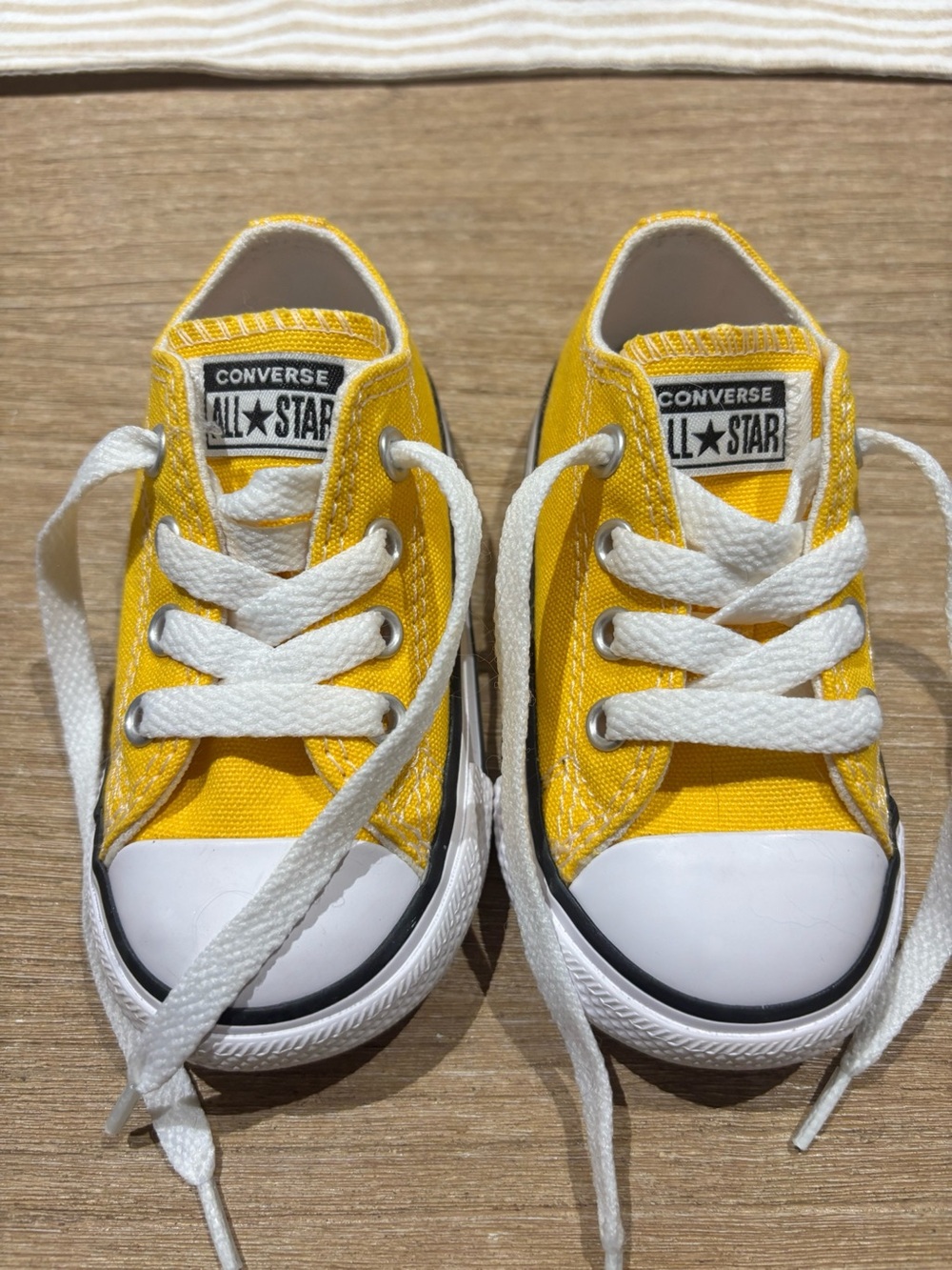 Converse Kids Yellow Low Top All Star Sneakers